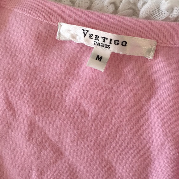 Vintage Ballet Pink Beaded Cardigan Sweater - Picture 4 of 6